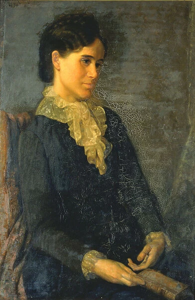 Hester Marian Wait Lay, Portrait of the Artist's Wife, 1880. Creator: Oliver Ingraham Lay