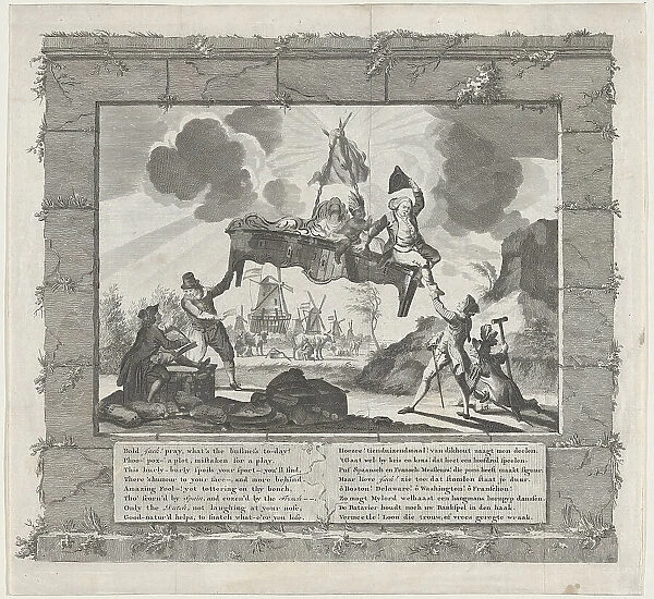 Het Tegenwoordig Veward Europa [Europe in Her Present Disordered State], ca. 1780. Creator: Anon