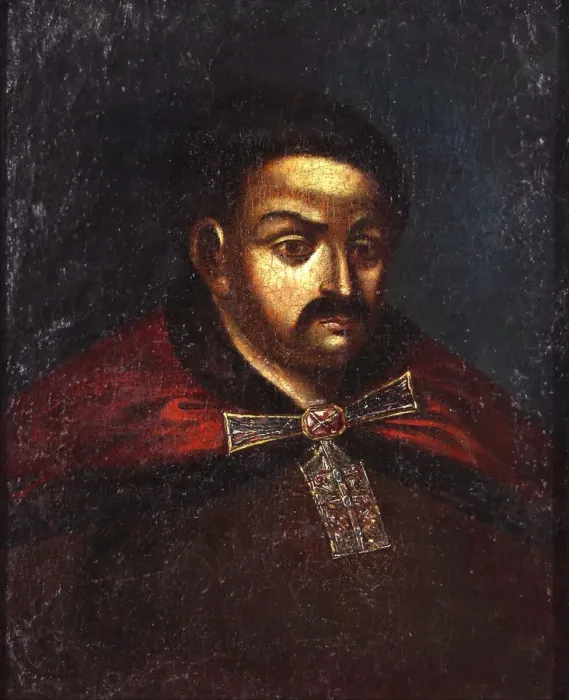 Framed Print : Hetman Yurii Khmelnytsky (1641-1685). Artist: Anonymous Framed Print : Hetman Yurii Khmelnytsky (1641-1685). Artist: Anonymous