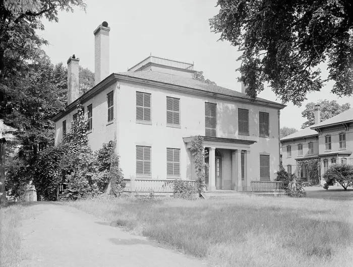 Framed Print : Hetty Green's residence, Bellows Falls, Vt. between 1900 and 1910. Creator: Unknown Framed Print : Hetty Green's residence, Bellows Falls, Vt. between 1900 and 1910. Creator: Unknown