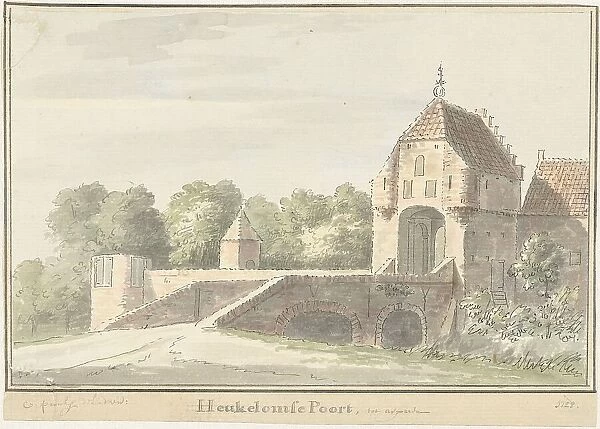 The Heukelomse Poort in Asperen, 1728. Creator: Cornelis Pronk