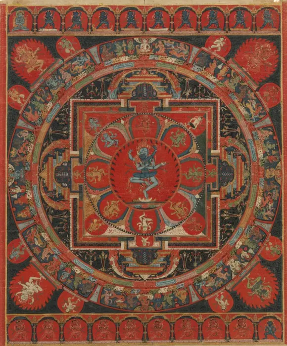 Framed Print : Hevajra Mandala, 15th century. Creator: Unknown Framed Print : Hevajra Mandala, 15th century. Creator: Unknown
