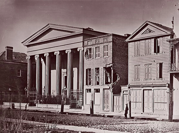 Hibernian Hall, Charleston, ca. 1864. Creator: George N. Barnard