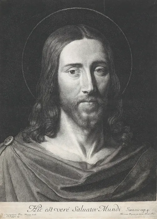 Framed Print : Hic est veré Salvator Mundi, Mid 17th century. Creator: Jean Morin Framed Print : Hic est veré Salvator Mundi, Mid 17th century. Creator: Jean Morin