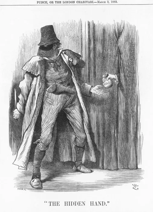 Framed Print : The Hidden Hand, 1883. Artist: Joseph Swain Framed Print : The Hidden Hand, 1883. Artist: Joseph Swain