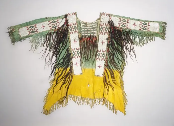 Framed Print : Hide Shirt, c. 1890. Creator: Unknown