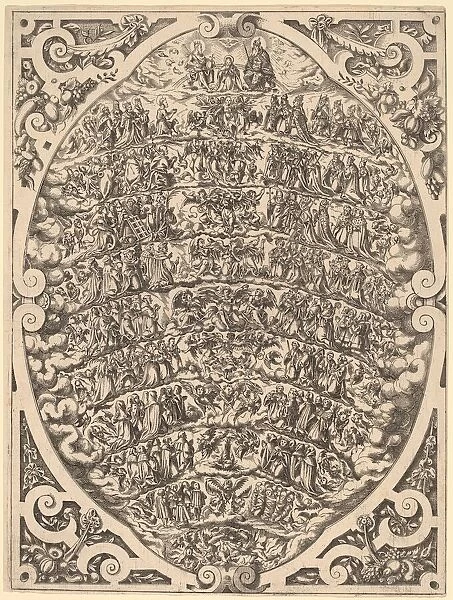 The Hierarchy of the Heavens, 1579. Creator: Jost Ammon