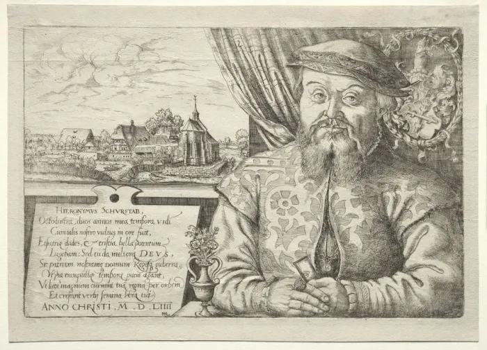 Framed Print : Hieronymus Schurstab, Mayor of Nuremberg, 1554. Creator: Hanns Lautensack (German, 1524-1566) Framed Print : Hieronymus Schurstab, Mayor of Nuremberg, 1554. Creator: Hanns Lautensack (German, 1524-1566)