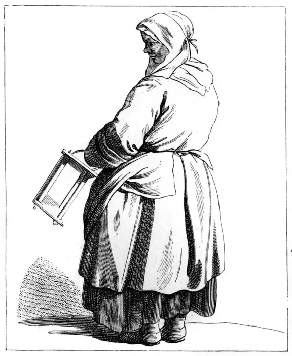 Framed Print : A Higgler, 1737-1742. Artist: Bouchardon Framed Print : A Higgler, 1737-1742. Artist: Bouchardon