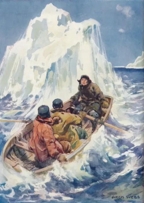 Framed Print : High Adventure in the Arctic Regions, c1925. Artist: Archibald Bertram Webb Framed Print : High Adventure in the Arctic Regions, c1925. Artist: Archibald Bertram Webb