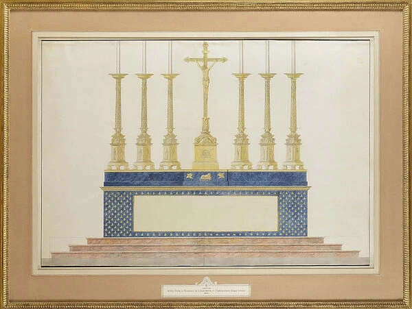 The high altar for the marriage of Napoleon I and Marie-Louise of Austria, ca 1805-1809