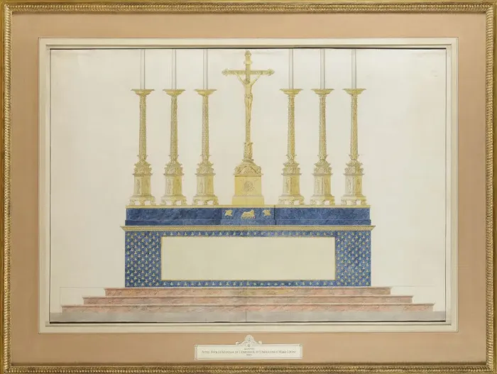 Framed Print : The high altar for the marriage of Napoleon I and Marie-Louise of Austria, ca 1805-1809 Framed Print : The high altar for the marriage of Napoleon I and Marie-Louise of Austria, ca 1805-1809