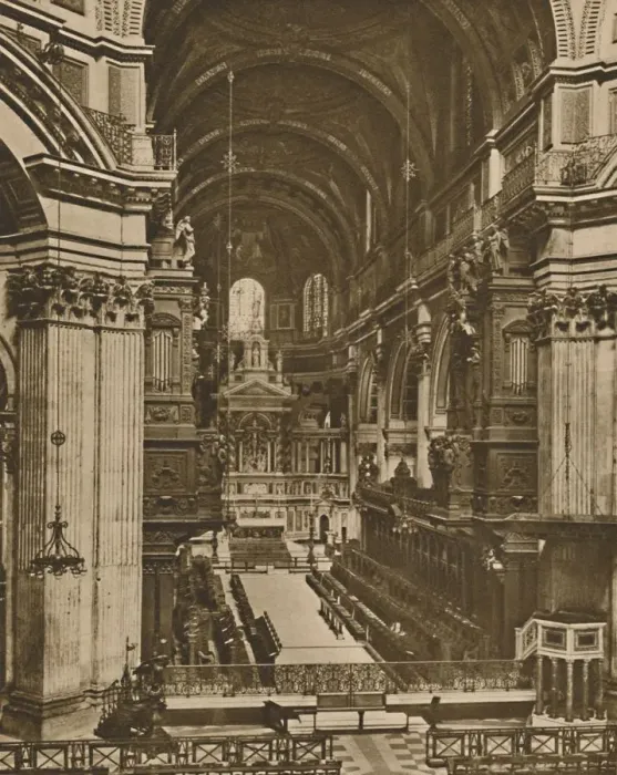 Framed Print : High Altar of St. Pauls Seen Down The Long Vista of the Choir, c1935. Creator: Unknown Framed Print : High Altar of St. Pauls Seen Down The Long Vista of the Choir, c1935. Creator: Unknown
