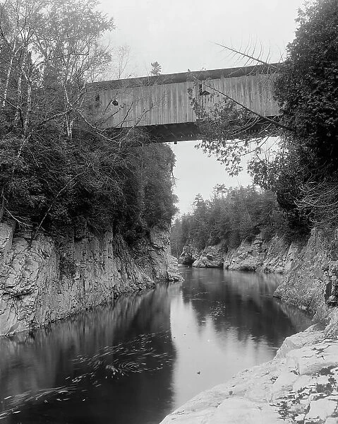 High Bridge, Winooski Gorge, Burlington, Vt. between 1900 and 1906. Creator: Unknown