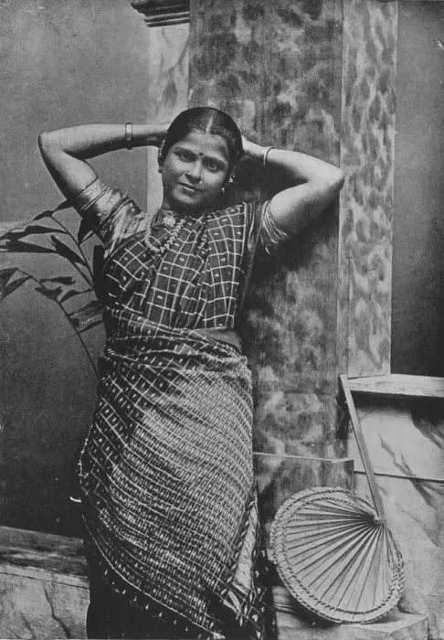Framed Print : High Caste Tamil Lady, c1890, (1910). Artist: Alfred William Amandus Plate Framed Print : High Caste Tamil Lady, c1890, (1910). Artist: Alfred William Amandus Plate