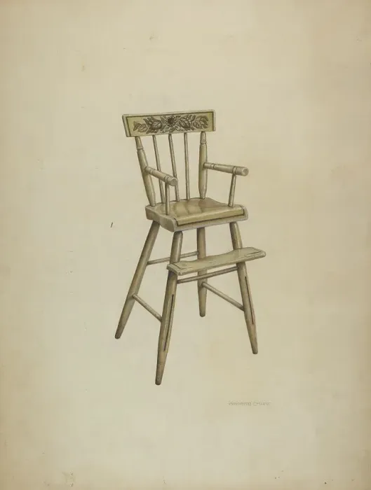 Framed Print : High Chair, c. 1939. Creator: Raymond Chard Framed Print : High Chair, c. 1939. Creator: Raymond Chard