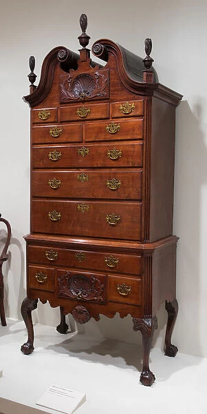 High Chest of Drawers, 1750  /  60. Creator: Unknown