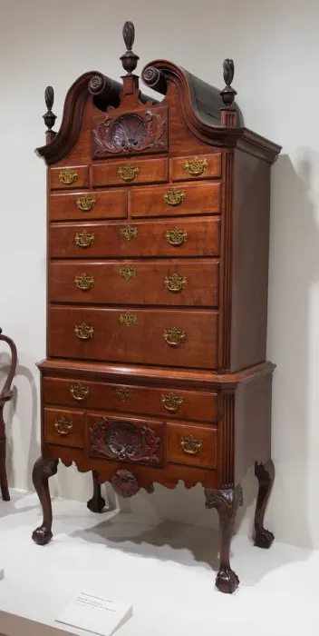 Framed Print : High Chest of Drawers, 1750 / 60. Creator: Unknown Framed Print : High Chest of Drawers, 1750 / 60. Creator: Unknown