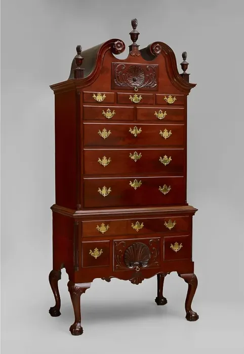 Framed Print : High chest of drawers, about 1755-1775. Creator: Unknown Framed Print : High chest of drawers, about 1755-1775. Creator: Unknown