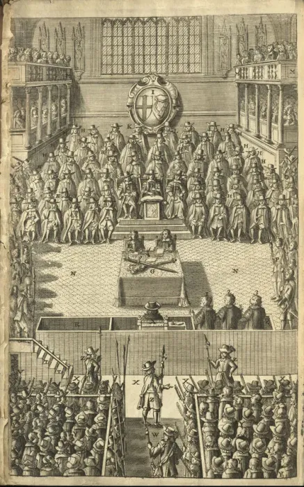Framed Print : High Court of Justice for the trial of King Charles I of England on January 4, 1649, 1684 Framed Print : High Court of Justice for the trial of King Charles I of England on January 4, 1649, 1684