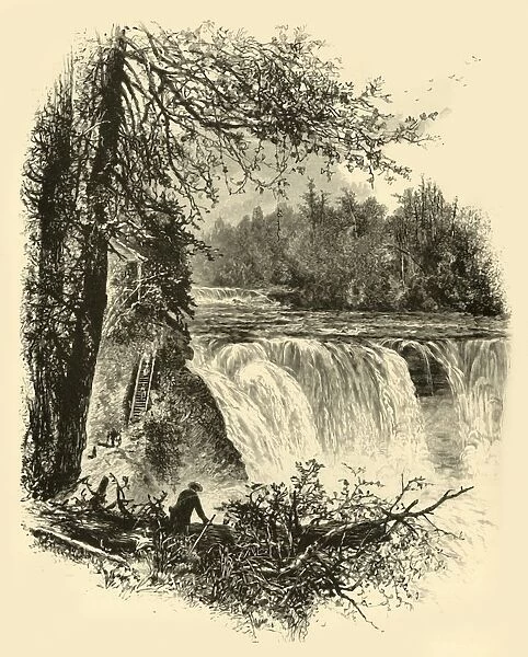 Part of High Fall, 1872. Creator: Harry Fenn