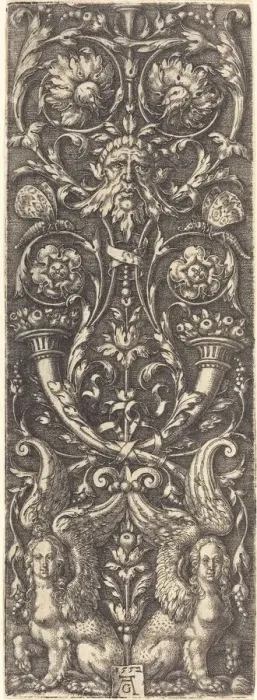 Framed Print : High Fruits with Ornaments, 1552. Creator: Heinrich Aldegrever