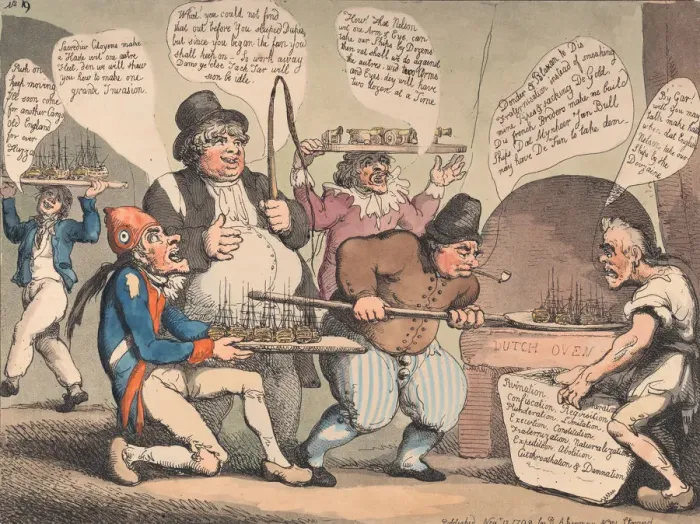 Framed Print : High Fun for John Bull, or the Republicans Put to their Last Shift, November Framed Print : High Fun for John Bull, or the Republicans Put to their Last Shift, November
