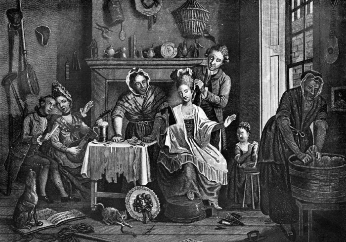 Framed Print : High-Life Below Stairs, 1772. Artist: Caldwell Framed Print : High-Life Below Stairs, 1772. Artist: Caldwell