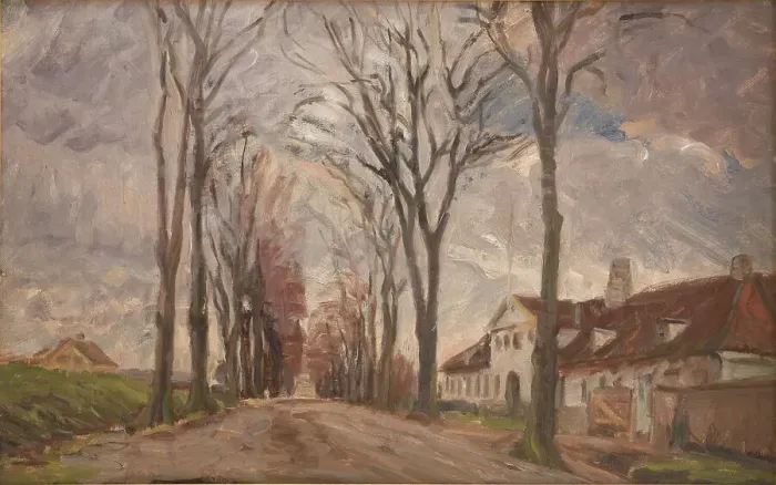 Framed Print : High road at Vintappergården, 1902. Creator: Albert Gottschalk Framed Print : High road at Vintappergården, 1902. Creator: Albert Gottschalk