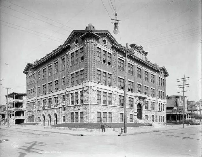 Framed Print : High school, Atlantic City, N.J. c1908. Creator: Unknown Framed Print : High school, Atlantic City, N.J. c1908. Creator: Unknown
