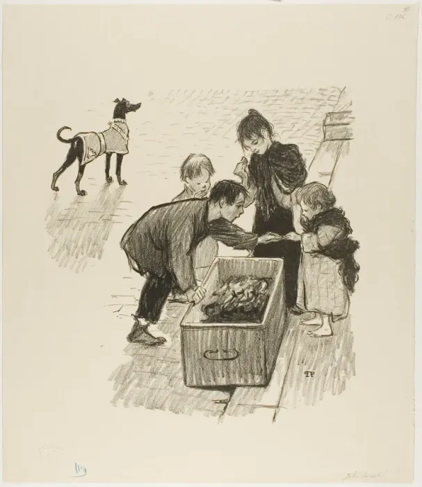 Framed Print : High society!, January 1894. Creator: Theophile Alexandre Steinlen
