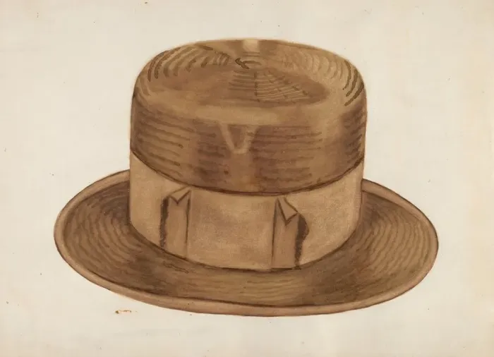 Framed Print : High Straw Hat, c. 1936. Creator: Ernest A Towers Jr Framed Print : High Straw Hat, c. 1936. Creator: Ernest A Towers Jr