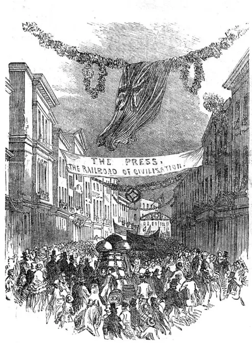 Framed Print : High-Street, Barnstaple, 1854. Creator: Unknown Framed Print : High-Street, Barnstaple, 1854. Creator: Unknown