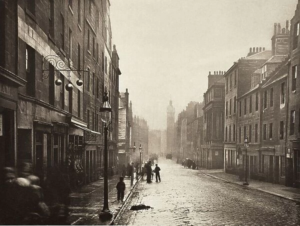 High Street From College Open (#4), Printed 1900. Creator: Thomas Annan