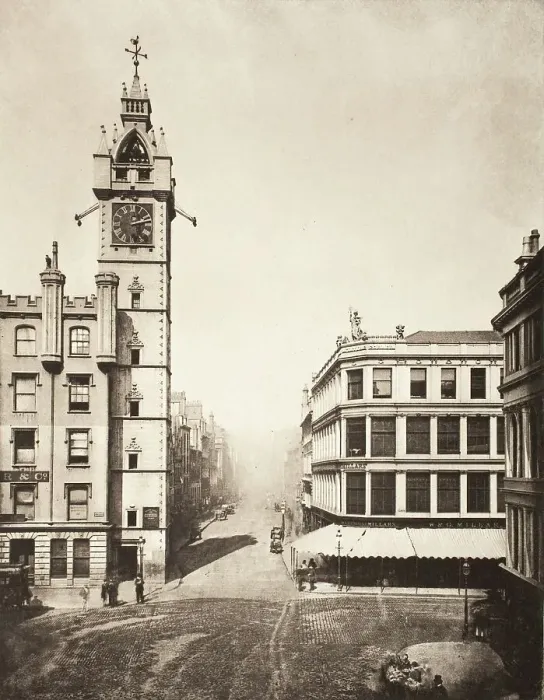Framed Print : High Street From The Cross (#1), Printed 1900. Creator: Thomas Annan Framed Print : High Street From The Cross (#1), Printed 1900. Creator: Thomas Annan