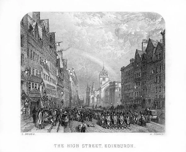 The High Street, Edinburgh, 1870. Artist: W Forrest