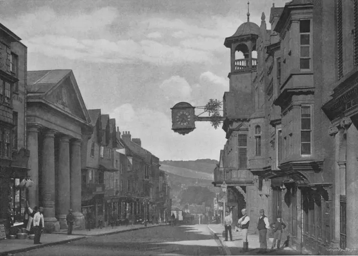 Framed Print : High Street, Guildford, c1896. Artist: Chester Vaughan Framed Print : High Street, Guildford, c1896. Artist: Chester Vaughan