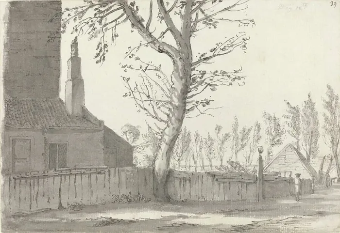 Framed Print : High Street at the Manor House, Marylebone, 1772. Creator: Samuel Hieronymus Grimm Framed Print : High Street at the Manor House, Marylebone, 1772. Creator: Samuel Hieronymus Grimm