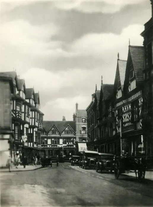 Framed Print : High Street, Shrewsbury, c1920s. Creator: Unknown Framed Print : High Street, Shrewsbury, c1920s. Creator: Unknown