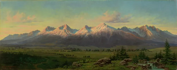 Framed Print : High Tatras, 1887. Creator: Frantisek Klimkovic Framed Print : High Tatras, 1887. Creator: Frantisek Klimkovic