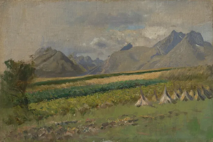 Framed Print : The High Tatras from Strazky, 1878-1880. Creator: Ladislav Mednyanszky Framed Print : The High Tatras from Strazky, 1878-1880. Creator: Ladislav Mednyanszky