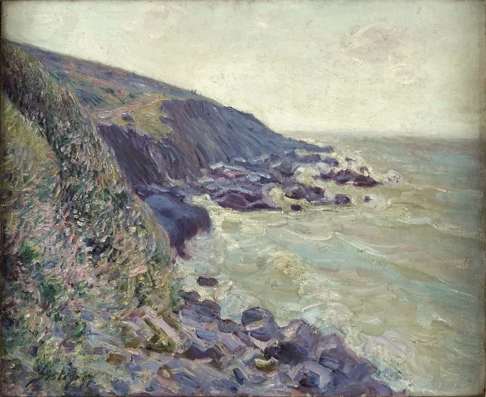 Framed Print : High wind (Windstorm), 1897. Creator: Sisley, Alfred (1839-1899) Framed Print : High wind (Windstorm), 1897. Creator: Sisley, Alfred (1839-1899)