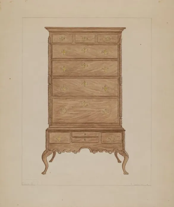 Framed Print : Highboy, 1935 / 1942. Creator: Frederick Jackson Framed Print : Highboy, 1935 / 1942. Creator: Frederick Jackson