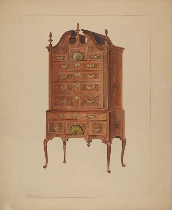 Framed Print : Highboy, 1936. Creator: Charles Squires Framed Print : Highboy, 1936. Creator: Charles Squires