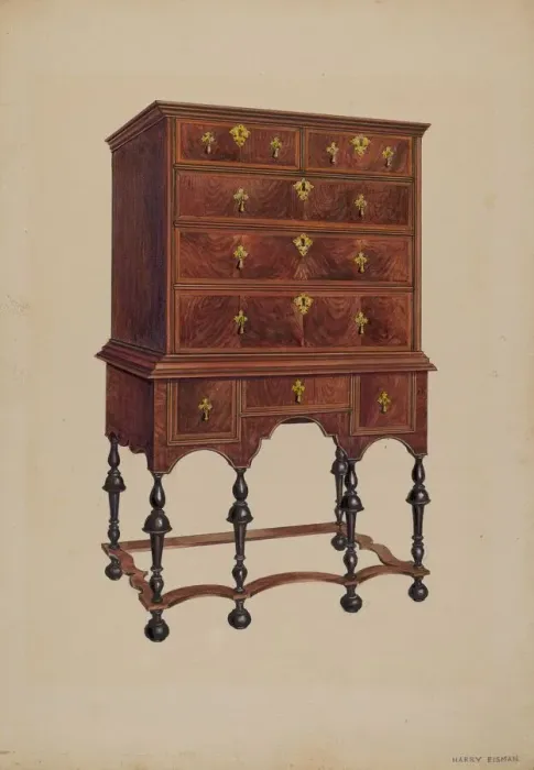 Framed Print : Highboy, c. 1936. Creator: Harry Eisman Framed Print : Highboy, c. 1936. Creator: Harry Eisman