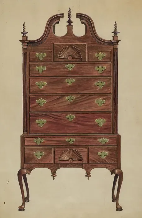 Framed Print : Highboy, c. 1936. Creator: Louis Annino Framed Print : Highboy, c. 1936. Creator: Louis Annino