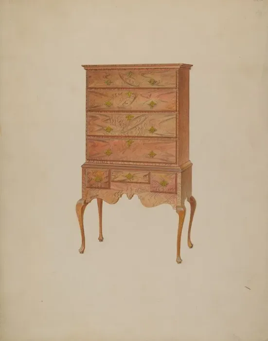 Framed Print : Highboy, c. 1937. Creator: Martin Partyka Framed Print : Highboy, c. 1937. Creator: Martin Partyka