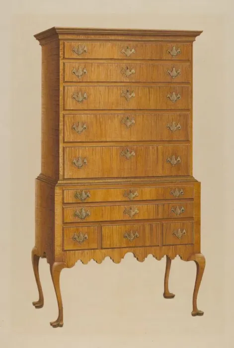 Framed Print : Highboy, c. 1938. Creator: Ferdinand Cartier Framed Print : Highboy, c. 1938. Creator: Ferdinand Cartier