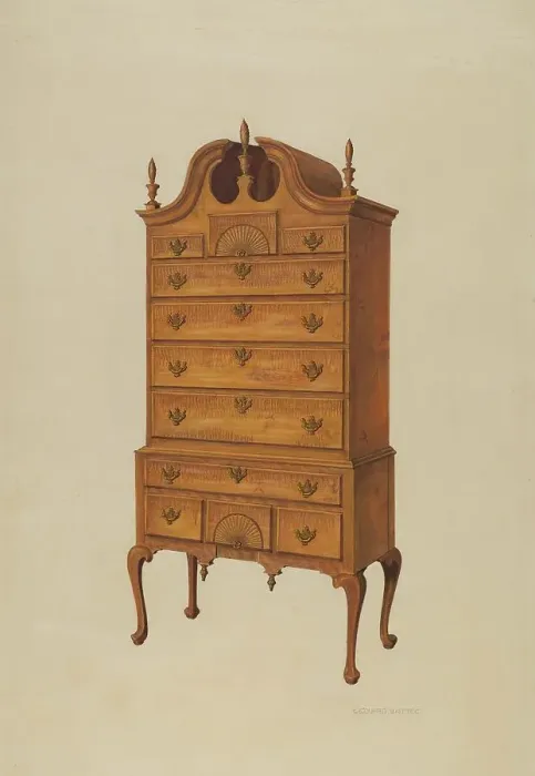 Framed Print : Highboy, c. 1939. Creator: Leonard Battee