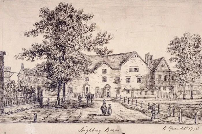 Framed Print : Highbury Barn, Islington, London, 1770 Framed Print : Highbury Barn, Islington, London, 1770